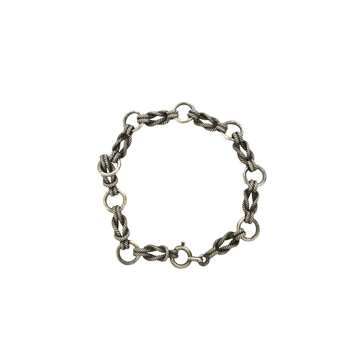 Hermes Audienne 925 Sterling Silver Chain Bracelet Bangle — view 4