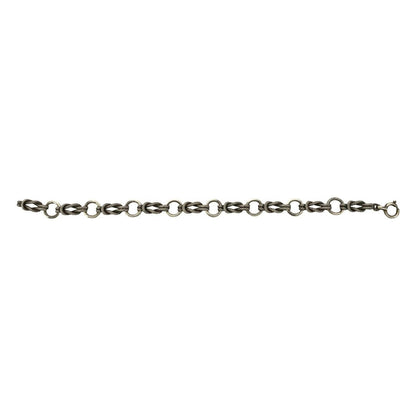Hermes Audienne 925 Sterling Silver Chain Bracelet Bangle — view 6