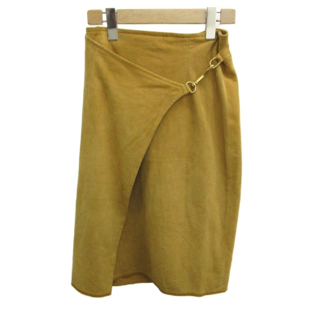Gucci Wrapskirt Pencil Skirt Suede