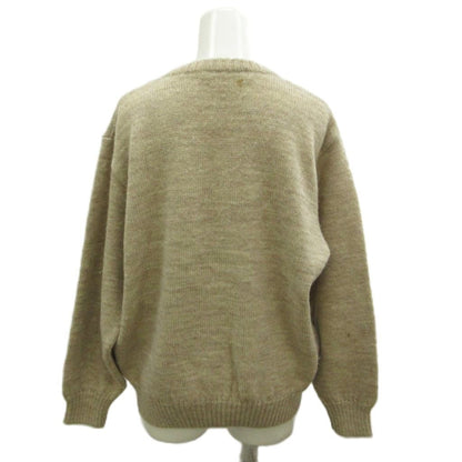Dior Sports Vintage Cardigan V-neck Long Sleeve Pocket Wool Beige — view 4