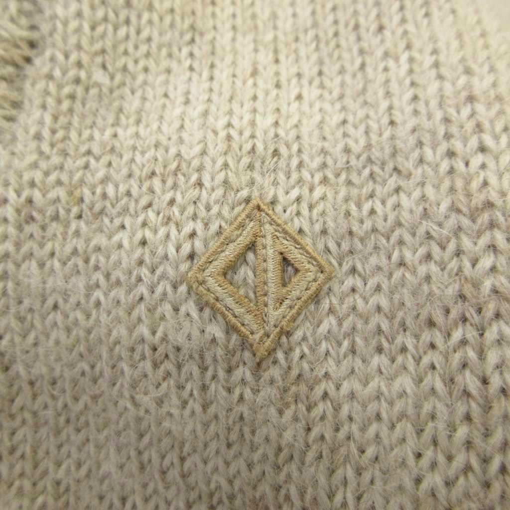 Dior Sports Vintage Cardigan V-neck Long Sleeve Pocket Wool Beige — view 6