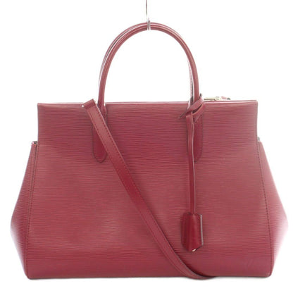 Louis Vuitton Epi Marly MM 2-Way Shoulder Bag Solid Leather Cowhide Logo Fuchsia