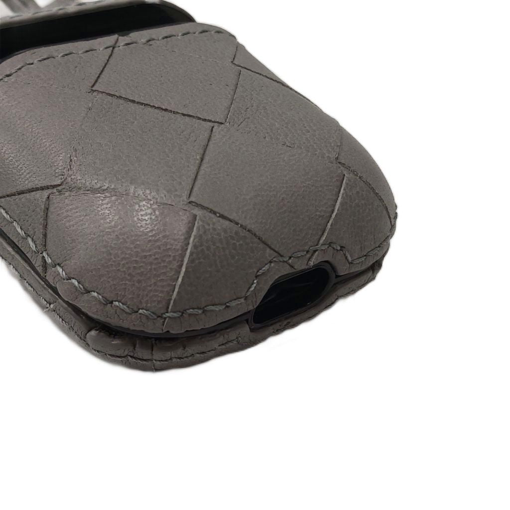 Bottega Veneta Intrecciato Airpods Case Shoulder Bag Leather Gray — view 5