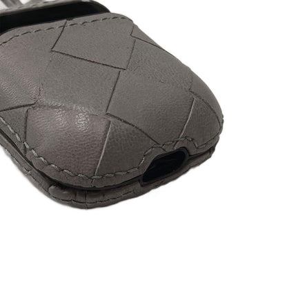 Bottega Veneta Intrecciato Airpods Case Shoulder Bag Leather Gray — view 5