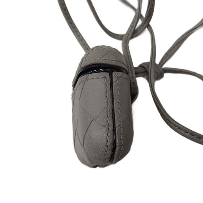 Bottega Veneta Intrecciato Airpods Case Shoulder Bag Leather Gray — view 4
