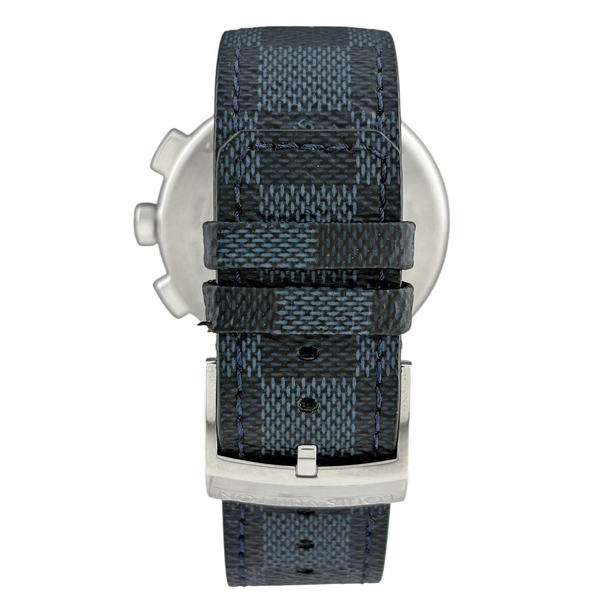 Louis Vuitton Tambour GM Damier Graphite Watch SS Quartz Gray — view 3