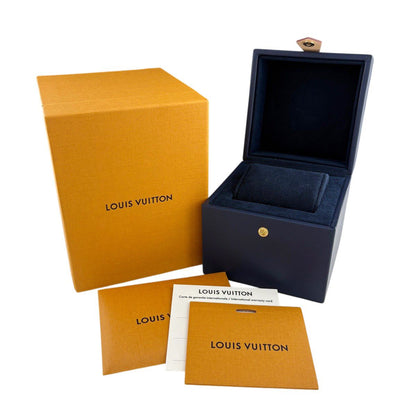 Louis Vuitton Tambour GM Damier Graphite Watch SS Quartz Gray — view 5