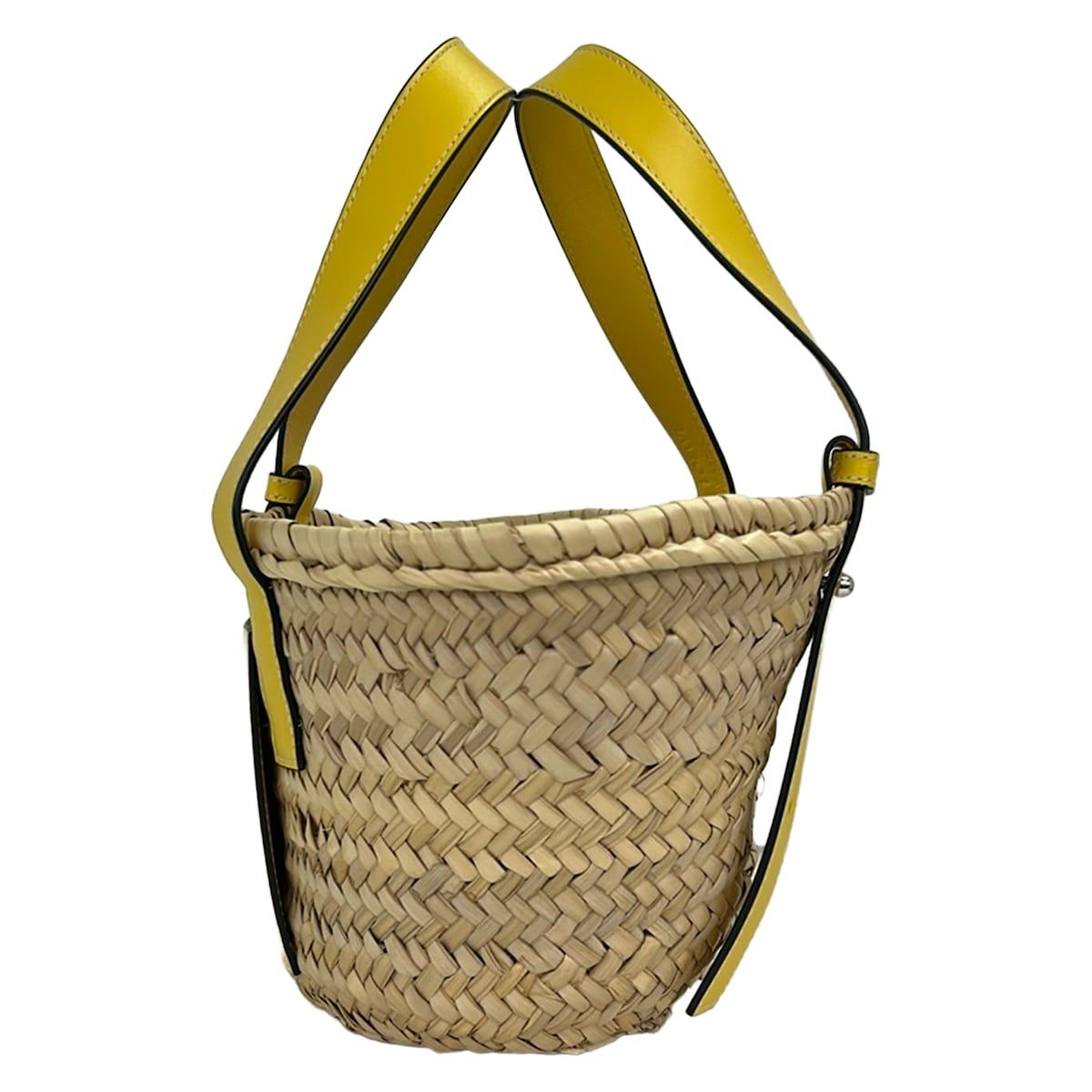 Loewe Tote Basket Small Beige Yellow Leather — view 4