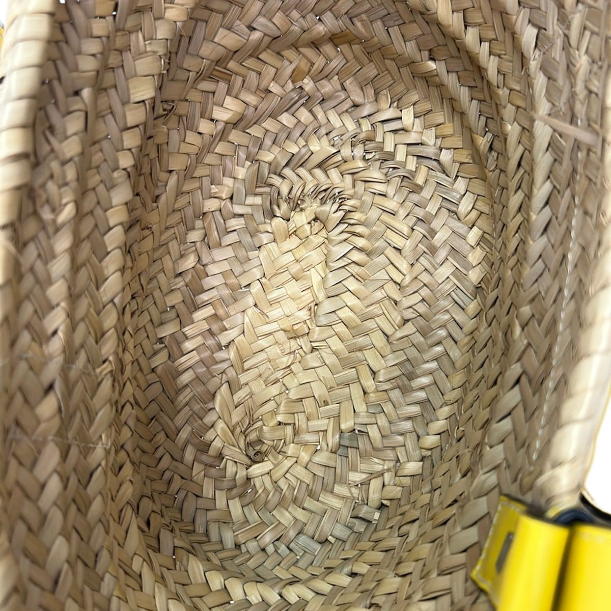 Loewe Tote Basket Small Beige Yellow Leather — view 7