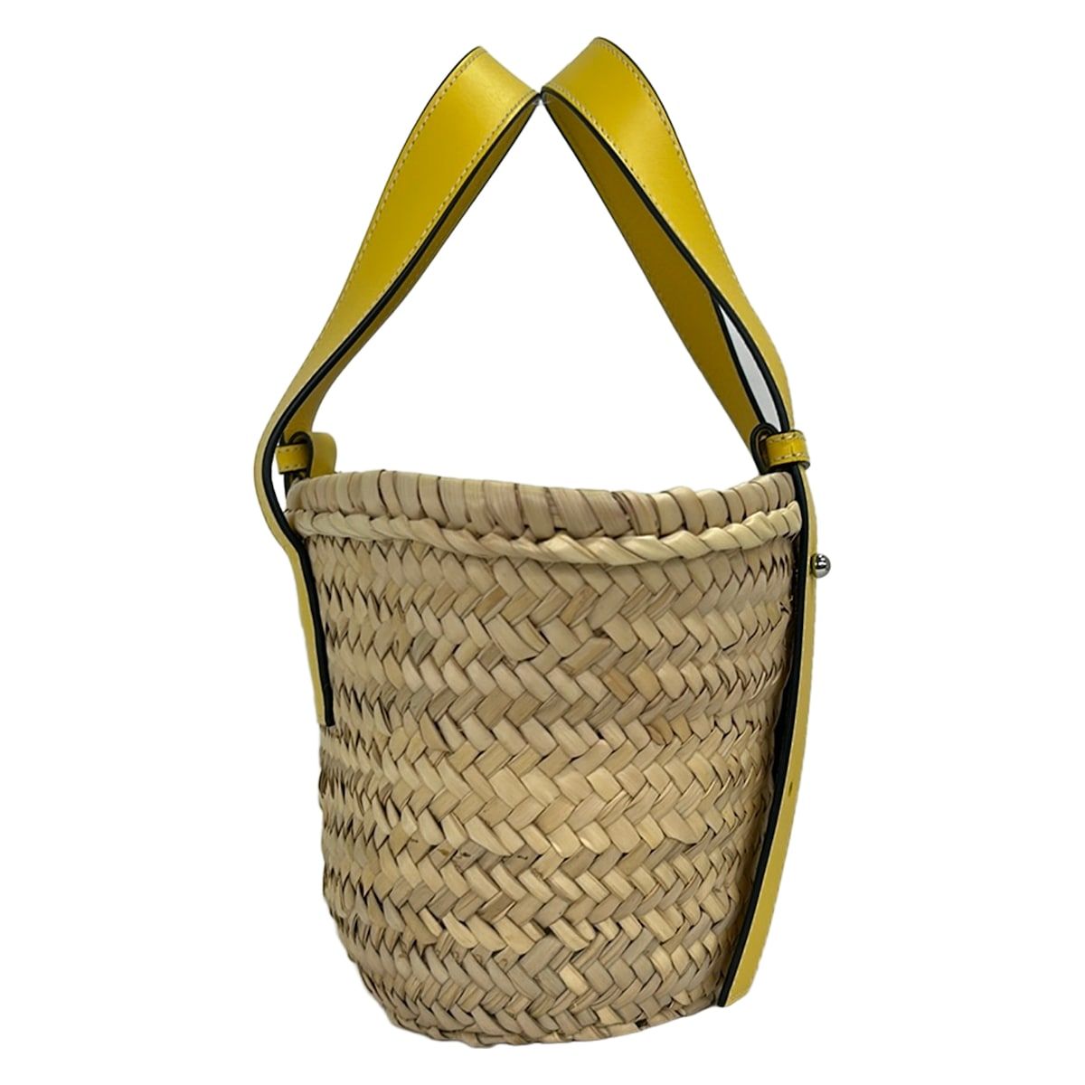 Loewe Tote Basket Small Beige Yellow Leather — view 2