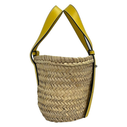 Loewe Tote Basket Small Beige Yellow Leather — view 2