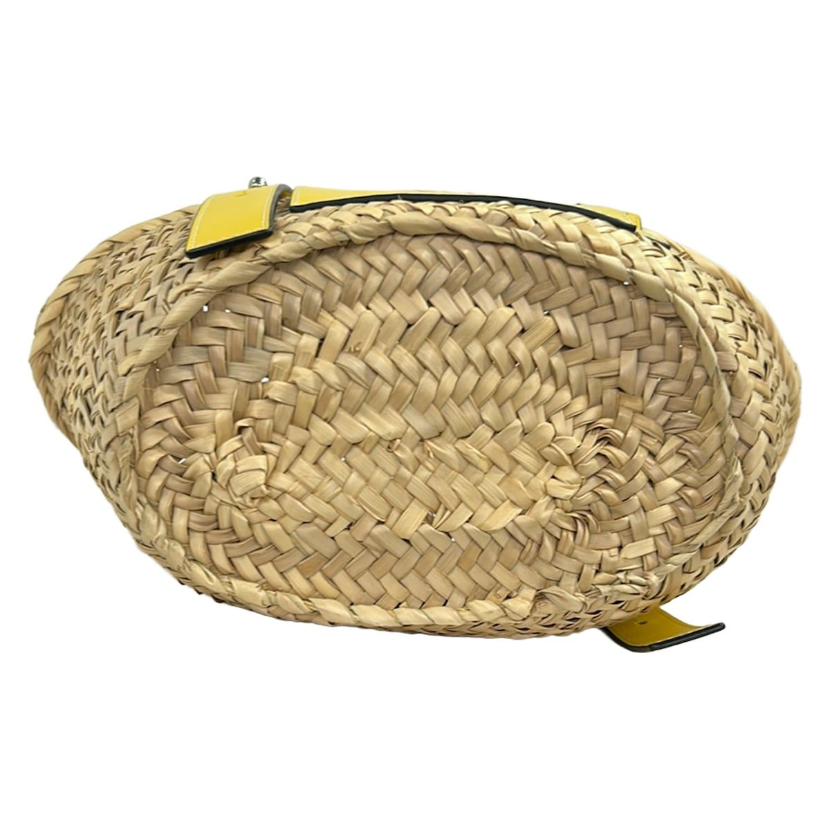 Loewe Tote Basket Small Beige Yellow Leather — view 5