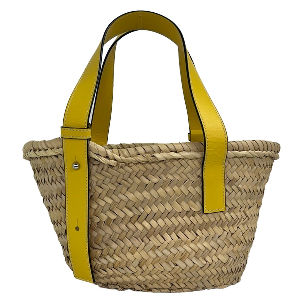 Loewe Tote Basket Small Beige Yellow Leather — view 3