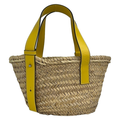Loewe Tote Basket Small Beige Yellow Leather — view 3