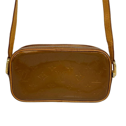 Louis Vuitton Shoulder Bag Monogram Vernis Christie MM Blanc Leather — view 3