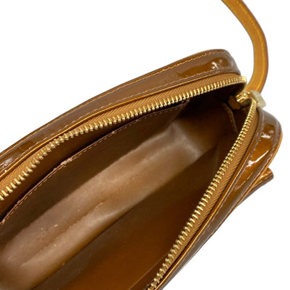 Louis Vuitton Shoulder Bag Monogram Vernis Christie MM Blanc Leather — view 7
