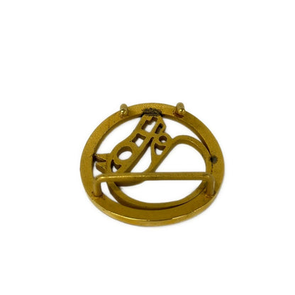 Hermes Gold Horse Buckle Shoulder Bag — view 3
