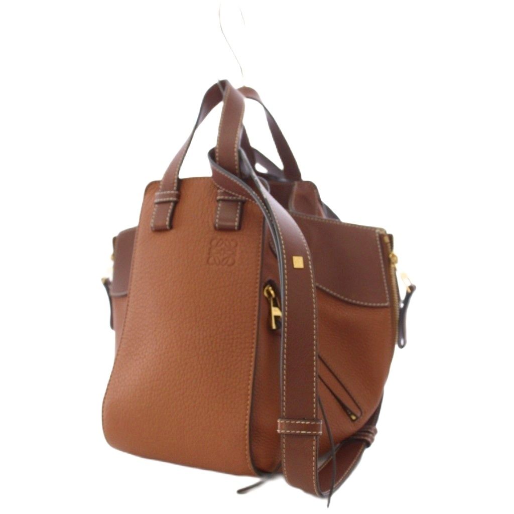Loewe Hammock Small Shoulder Bag 2-Way Brown