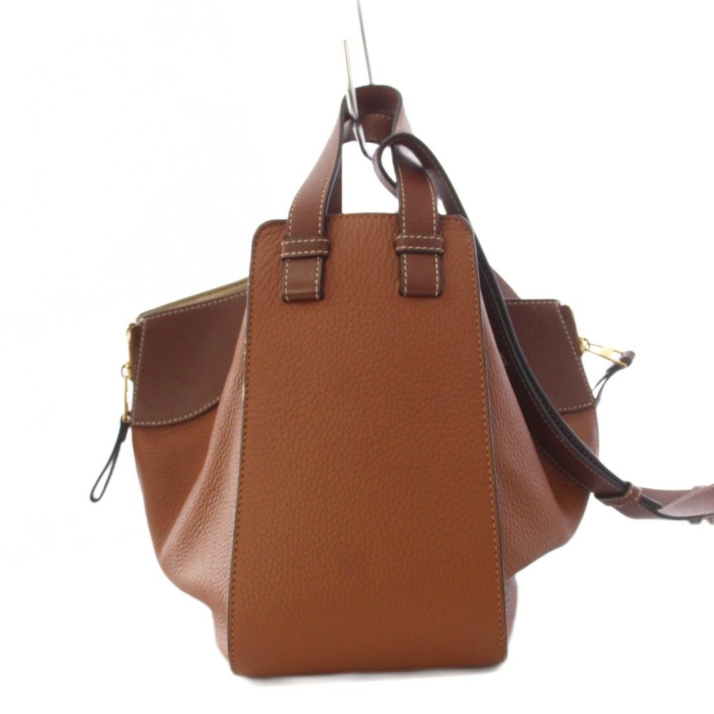 Loewe Hammock Small Shoulder Bag 2-Way Brown — view 3