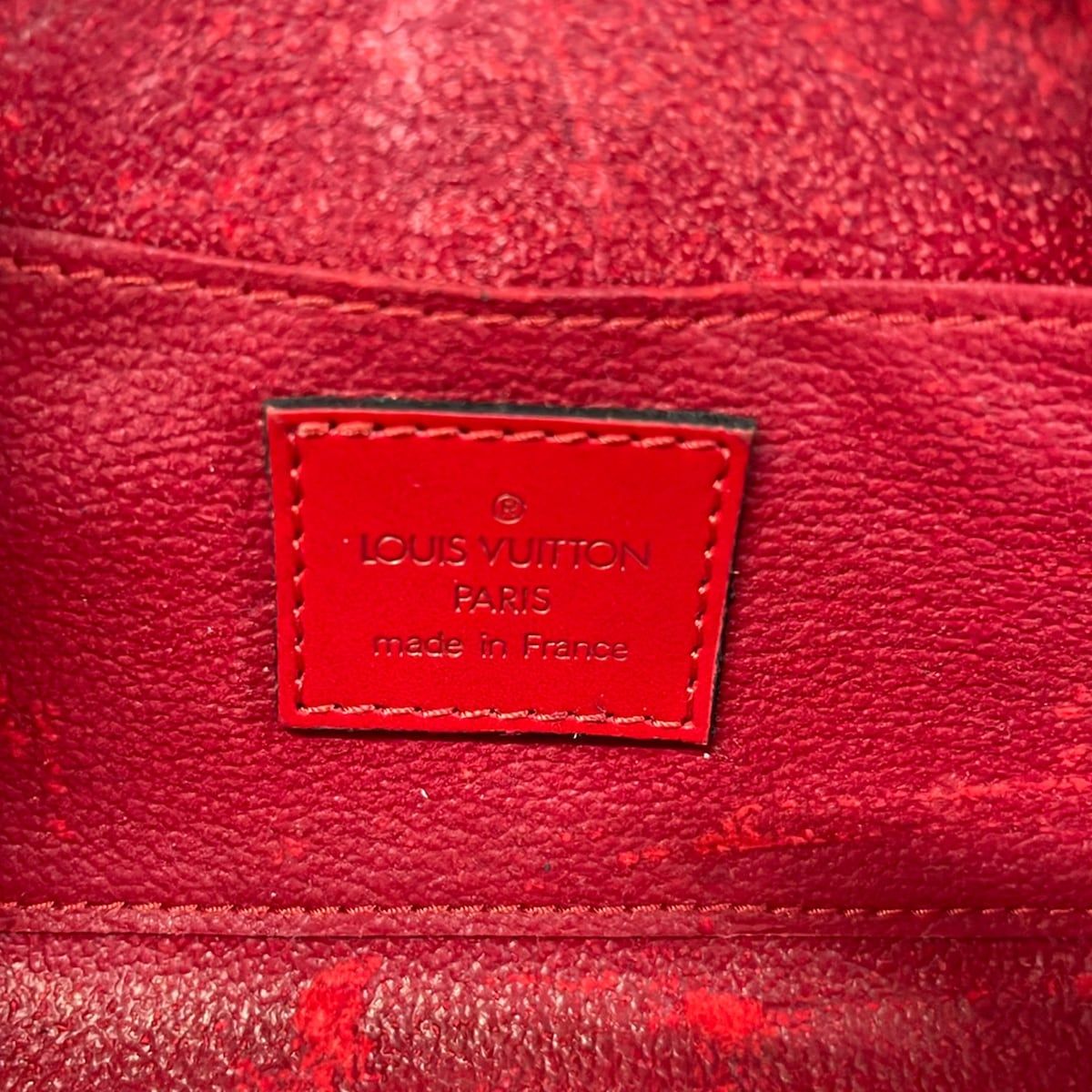Louis Vuitton Pouch Epi Dauphine PM Castilian Red Leather — view 5