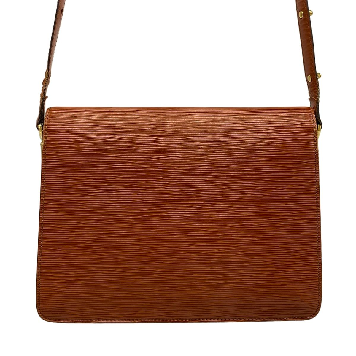 Louis Vuitton Shoulder Bag Epi Run Kenya Brown Gold Leather — view 3