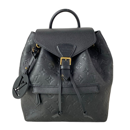 Louis Vuitton Backpack Monogram Empreinte Montsouris PM Noir Leather Cowhide