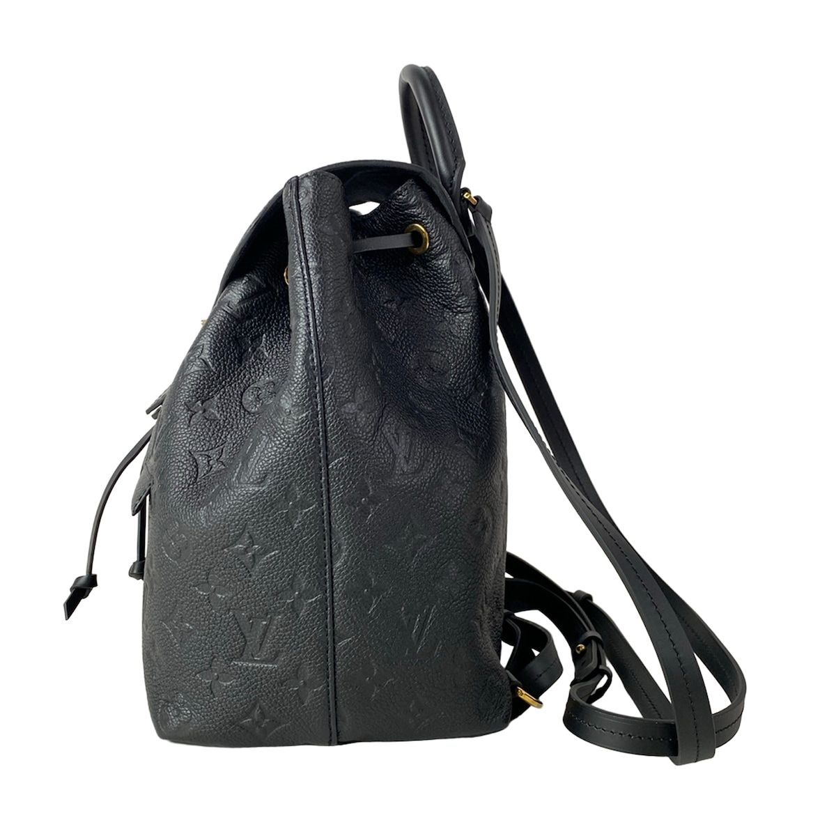 Louis Vuitton Backpack Monogram Empreinte Montsouris PM Noir Leather Cowhide — view 4