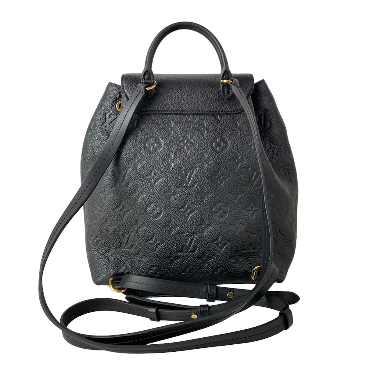 Louis Vuitton Backpack Monogram Empreinte Montsouris PM Noir Leather Cowhide — view 3