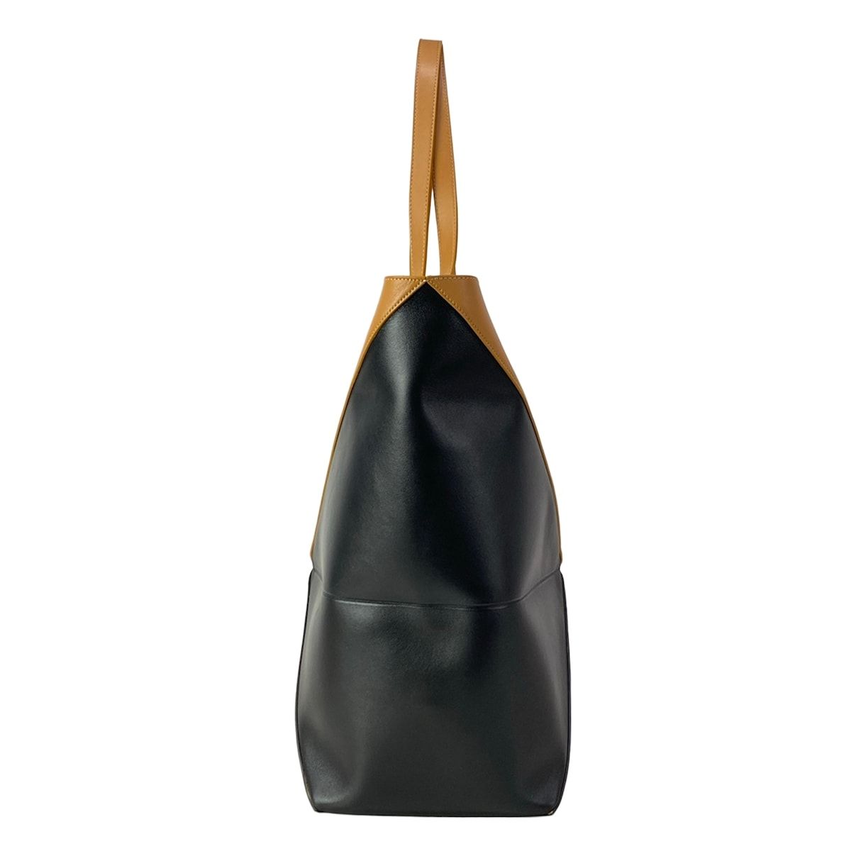 Loewe Tote Puzzle Fold Large Black Brown Warm Desert Leather — view 4