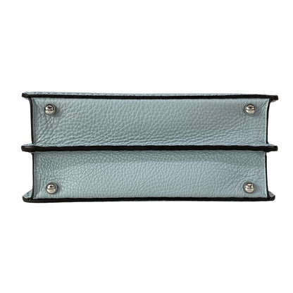 Fendi Handbag Peekaboo ISeeU Small Selleria Light Blue Leather — view 5