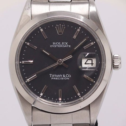 Tiffany & Co Oyster Date Automatic Black Dial Watch