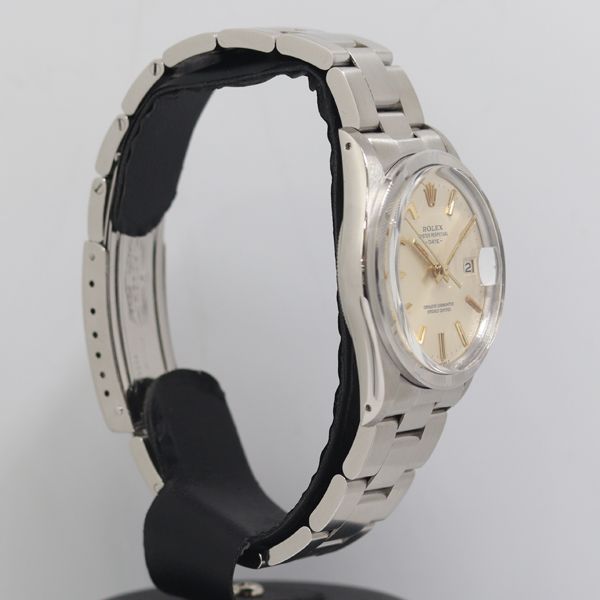 Rolex Oyster Perpetual Date Silver Dial Watch — view 2
