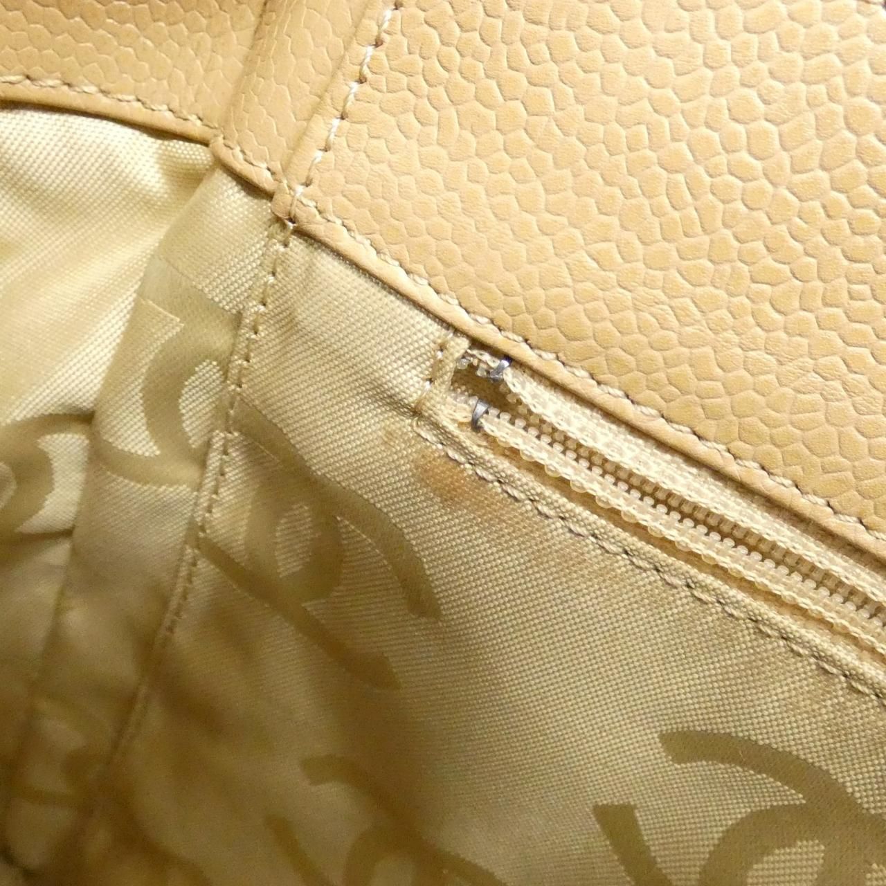 Chanel Bag Handbag Beige — view 8