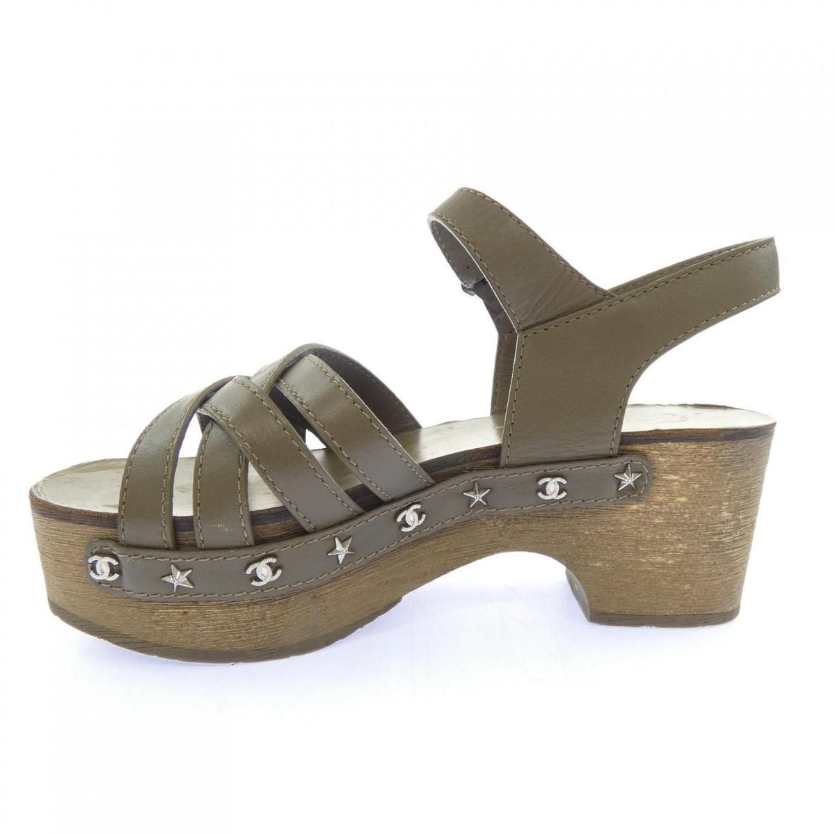 Chanel Sandals Khaki — view 2