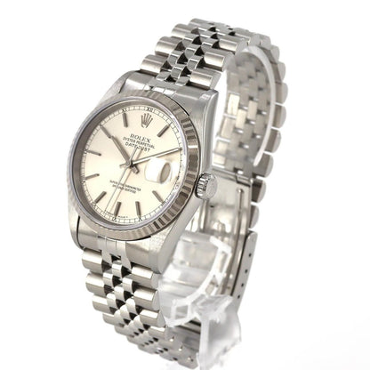 Rolex Datejust Stainless Steel White Gold Automatic Watch — view 2