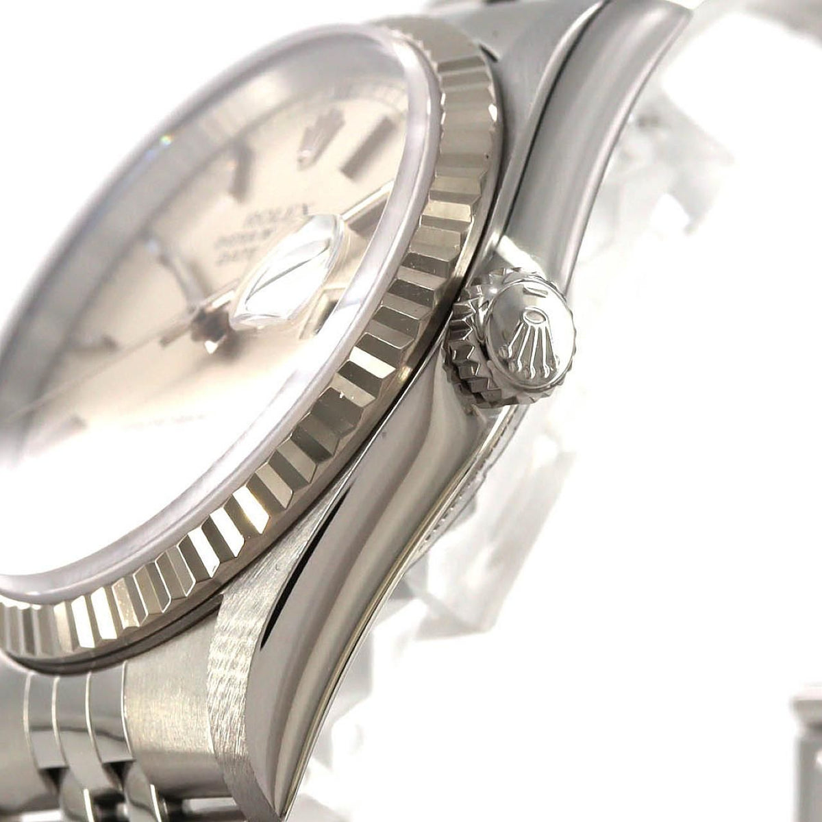 Rolex Datejust Stainless Steel White Gold Automatic Watch — view 3