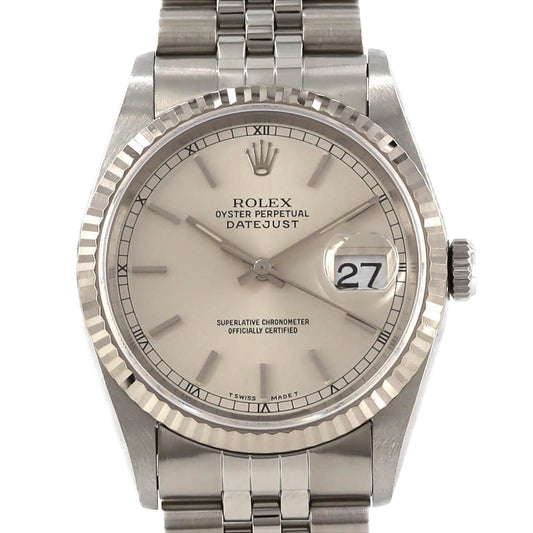 Rolex Datejust Stainless Steel White Gold Automatic Watch