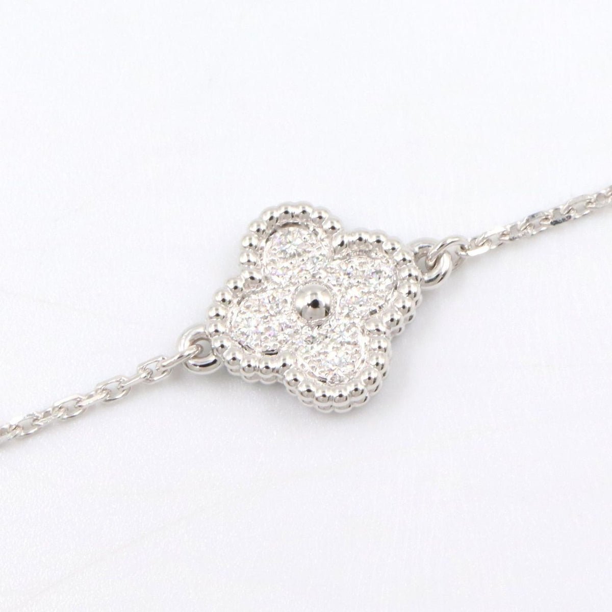 Van Cleef & Arpels Bracelet Sweet Alhambra Diamond 17 18k White Gold — view 5