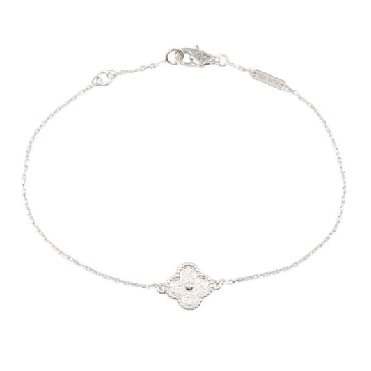 Van Cleef & Arpels Bracelet Sweet Alhambra Diamond 17 18k White Gold