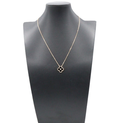 Van Cleef & Arpels Necklace Vintage Alhambra Onyx 42 18k Pink Gold Diamond — view 6