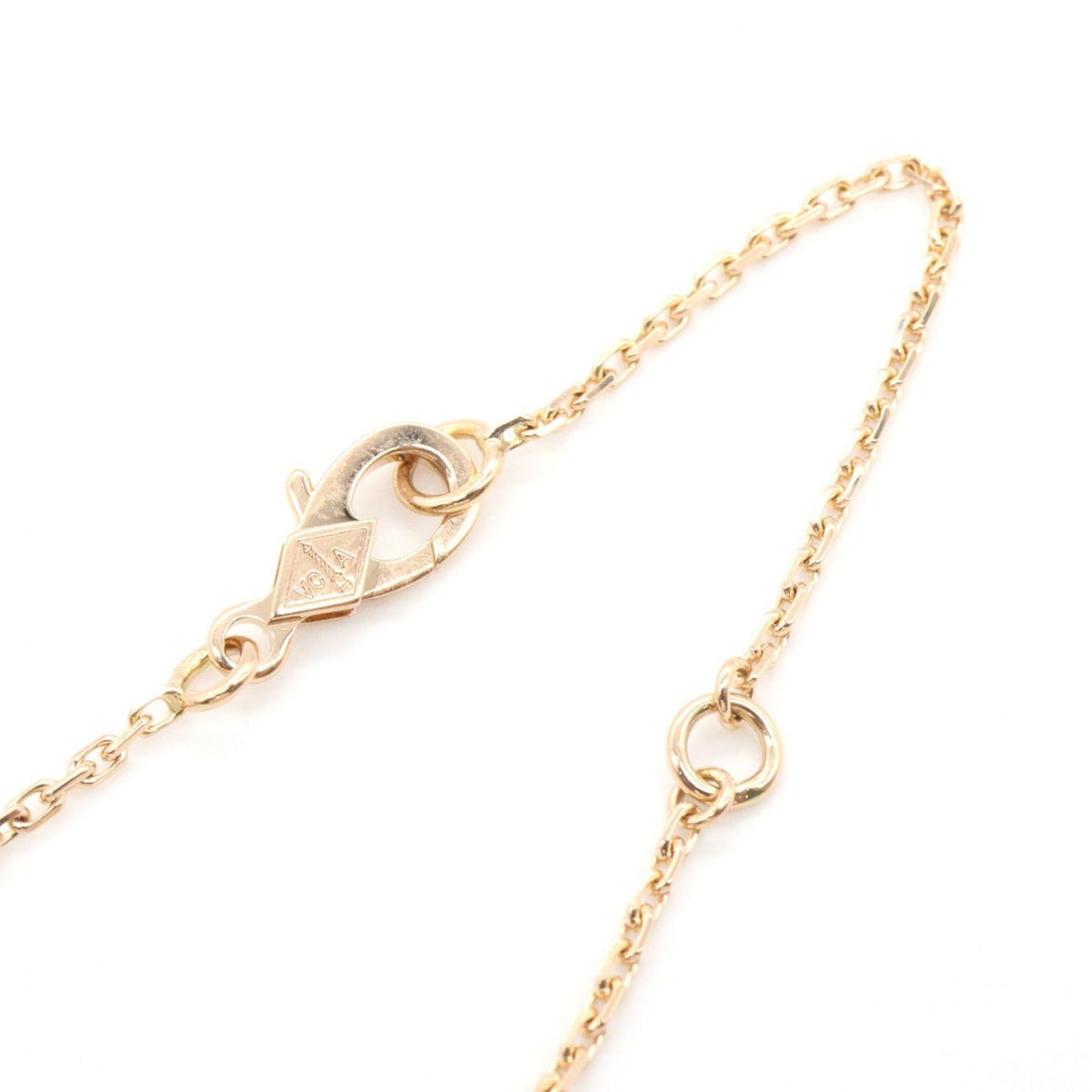 Van Cleef & Arpels Necklace Vintage Alhambra Onyx 42 18k Pink Gold Diamond — view 4