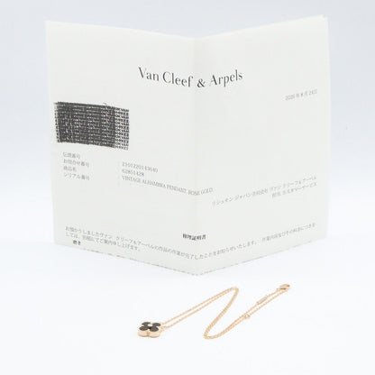 Van Cleef & Arpels Necklace Vintage Alhambra Onyx 42 18k Pink Gold Diamond — view 5
