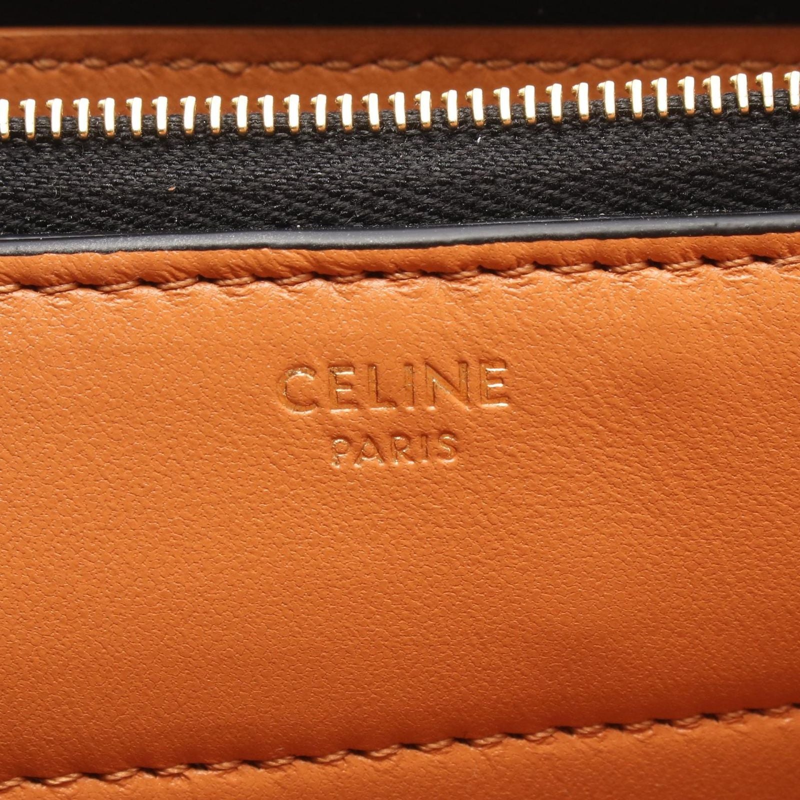 Celine Shoulder Bag Trio Flap Triomphe Leather — view 4