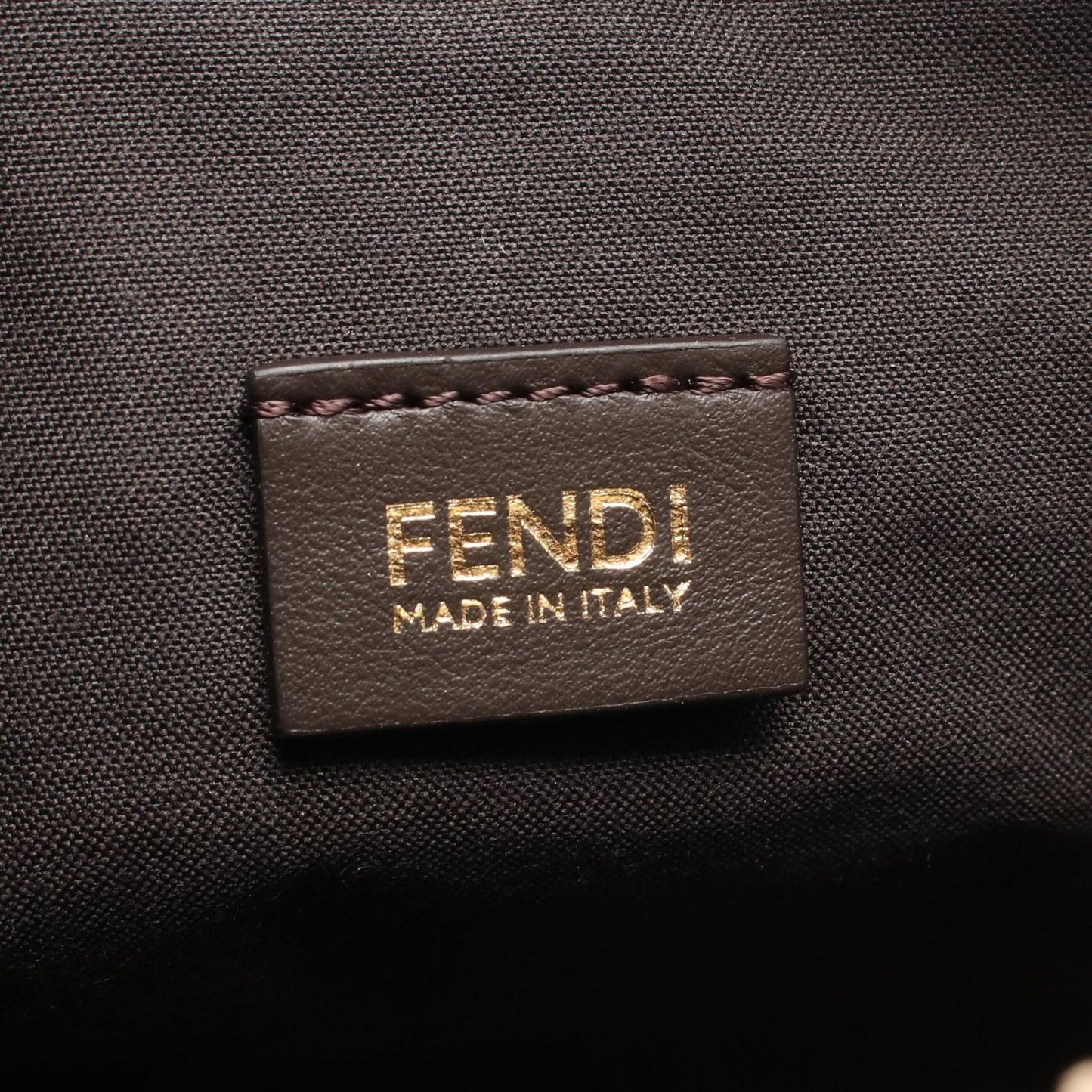 Fendi Shoulder Bag Zip Top Small Canvas Leather — view 4