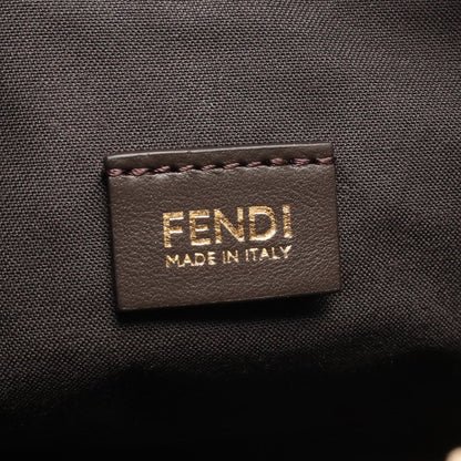 Fendi Shoulder Bag Zip Top Small Canvas Leather — view 4