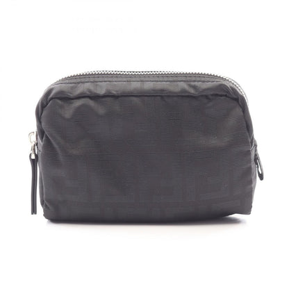 Fendi Pouch Zucca Canvas Leather
