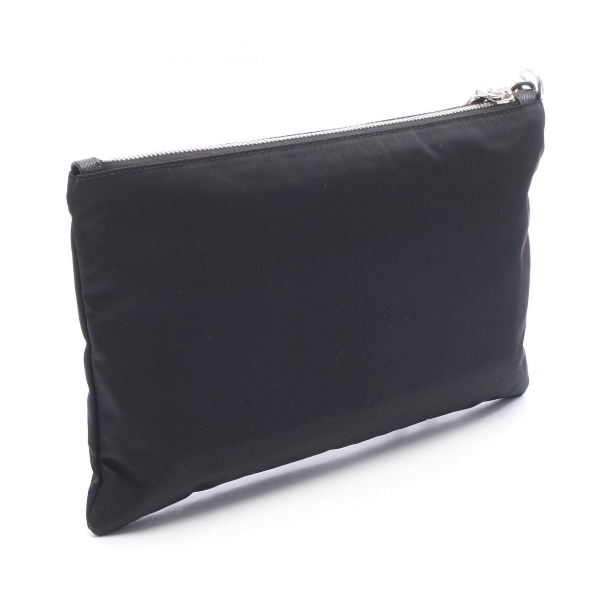 Prada Clutch Triangle Logo Nylon Leather — view 2