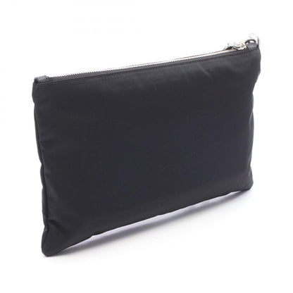 Prada Clutch Triangle Logo Nylon Leather — view 2
