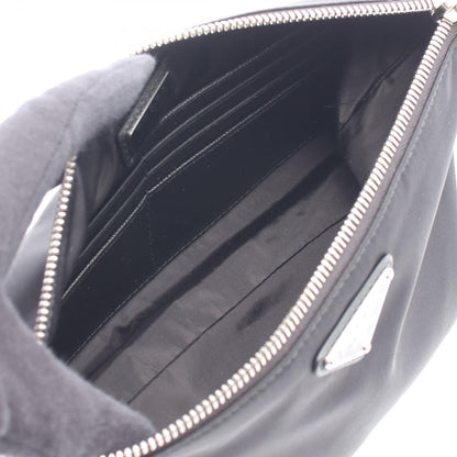 Prada Clutch Triangle Logo Nylon Leather — view 3
