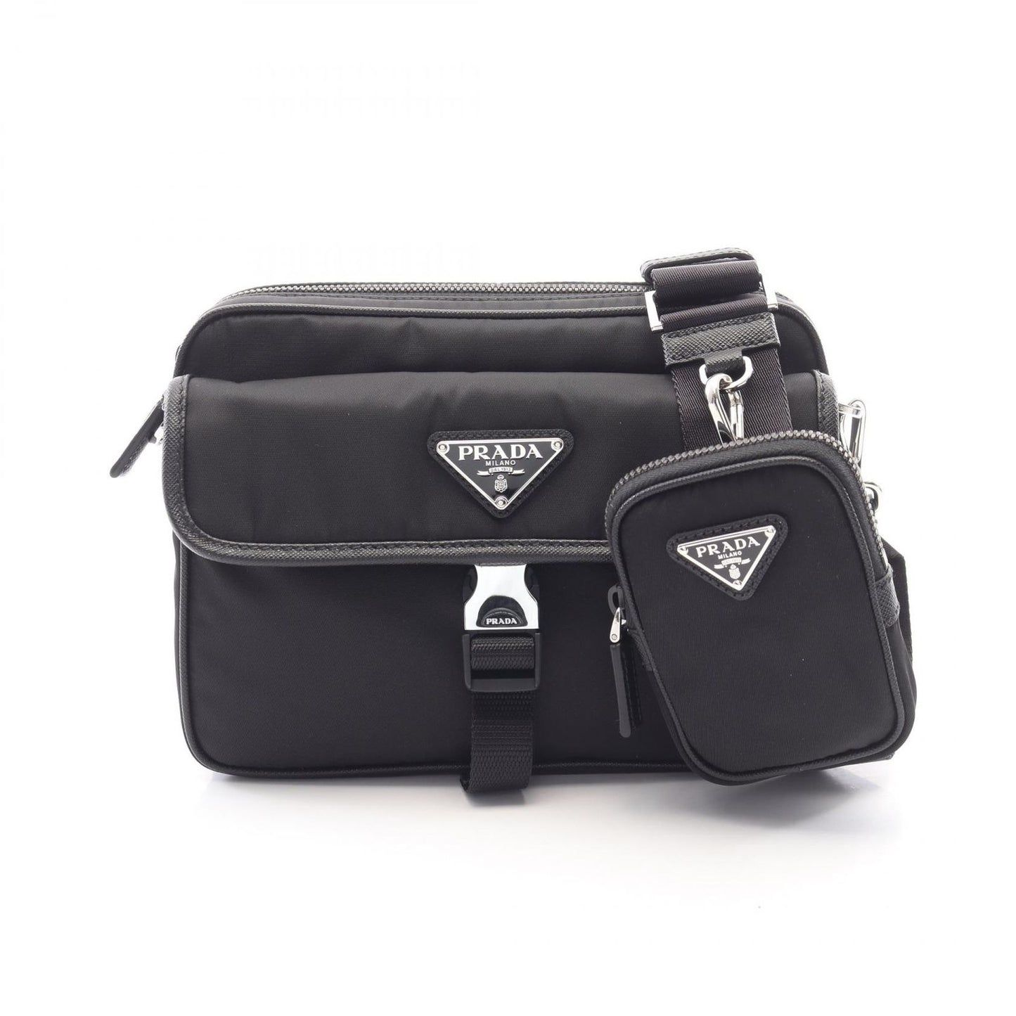 Prada Shoulder Bag Re-Nylon Saffiano Leather
